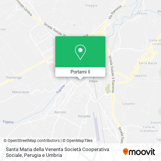 Mappa Santa Maria della Venenta Società Cooperativa Sociale