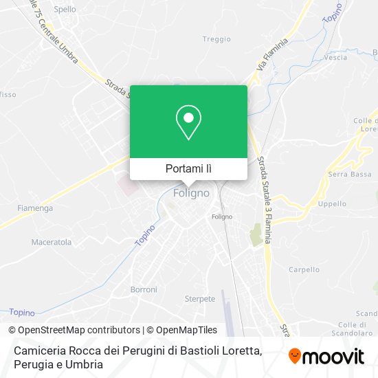 Mappa Camiceria Rocca dei Perugini di Bastioli Loretta