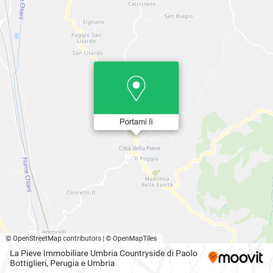 Mappa La Pieve Immobiliare Umbria Countryside di Paolo Bottiglieri