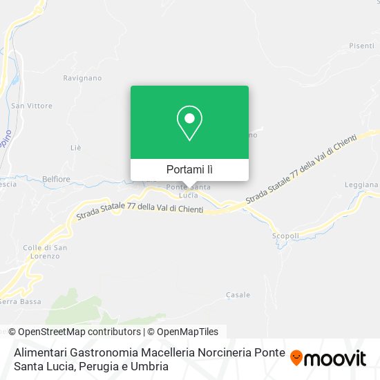 Mappa Alimentari Gastronomia Macelleria Norcineria Ponte Santa Lucia