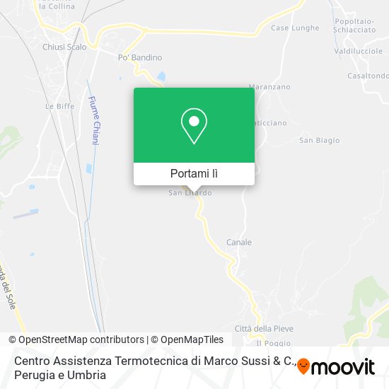 Mappa Centro Assistenza Termotecnica di Marco Sussi & C.