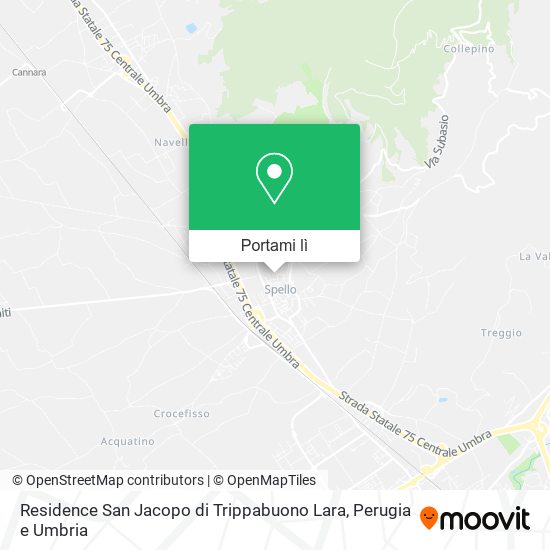 Mappa Residence San Jacopo di Trippabuono Lara