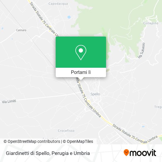 Mappa Giardinetti di Spello