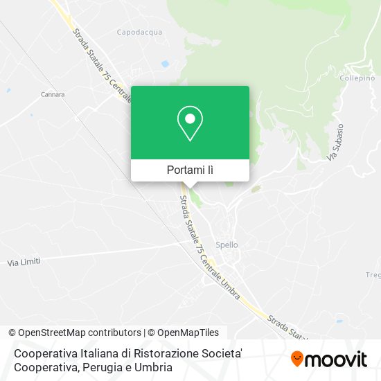 Mappa Cooperativa Italiana di Ristorazione Societa' Cooperativa