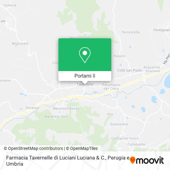 Mappa Farmacia Tavernelle di Luciani Luciana & C.