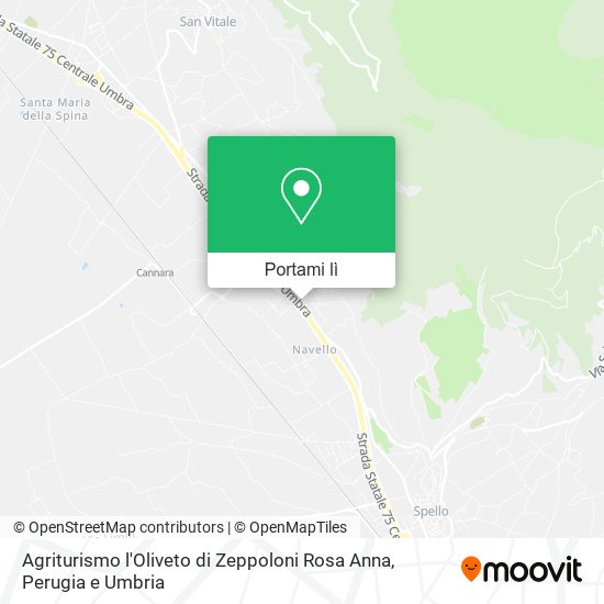 Mappa Agriturismo l'Oliveto di Zeppoloni Rosa Anna