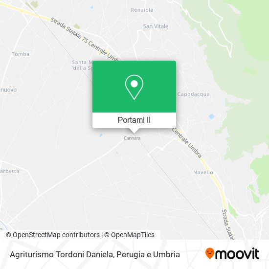 Mappa Agriturismo Tordoni Daniela