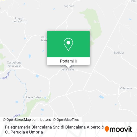 Mappa Falegnameria Biancalana Snc di Biancalana Alberto & C.