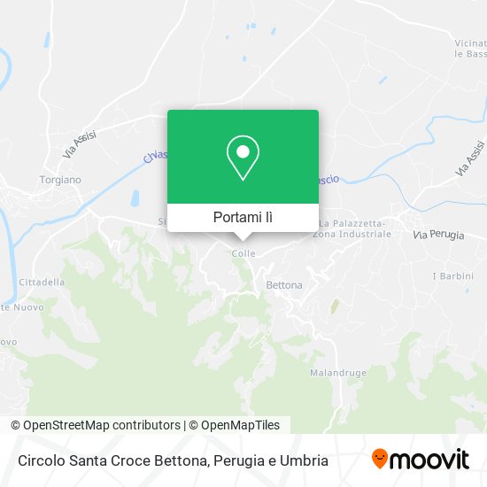Mappa Circolo Santa Croce Bettona