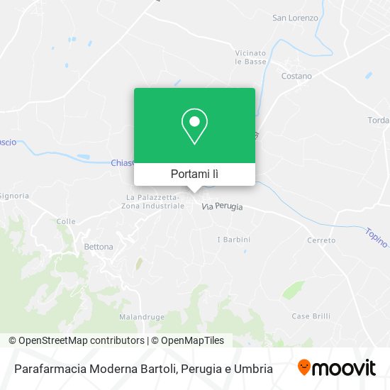 Mappa Parafarmacia Moderna Bartoli
