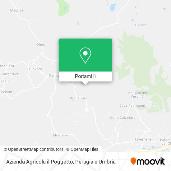 Mappa Azienda Agricola il Poggetto