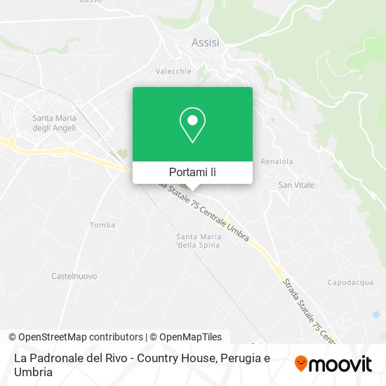 Mappa La Padronale del Rivo - Country House