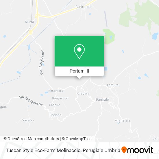Mappa Tuscan Style Eco-Farm Molinaccio