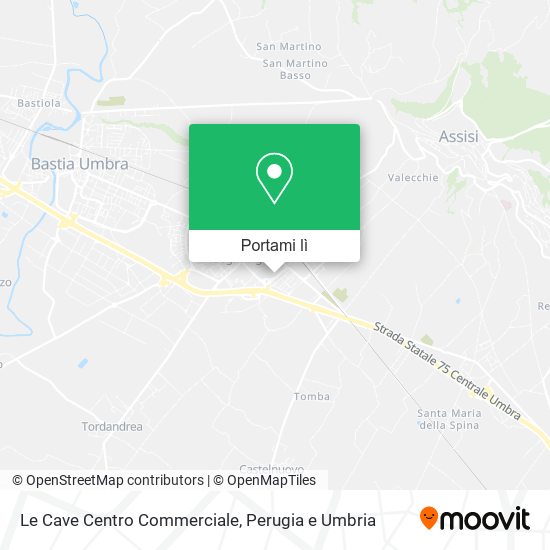 Mappa Le Cave Centro Commerciale