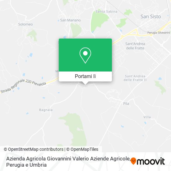 Mappa Azienda Agricola Giovannini Valerio Aziende Agricole