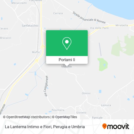 Mappa La Lanterna Intimo e Fiori