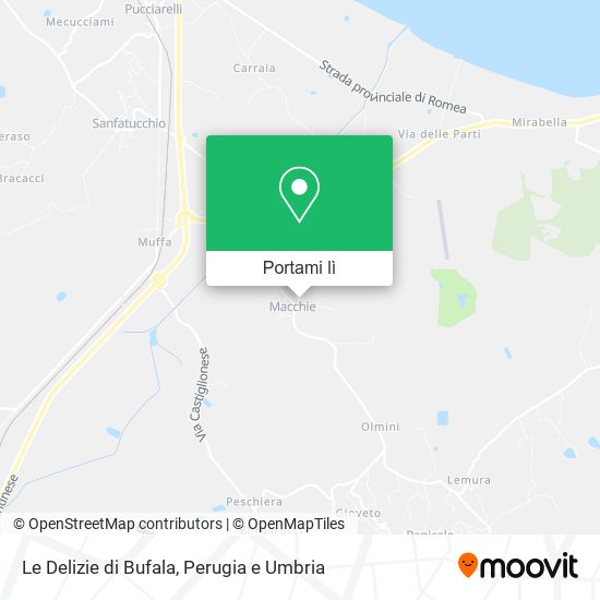Mappa Le Delizie di Bufala