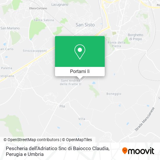 Mappa Pescheria dell'Adriatico Snc di Baiocco Claudia