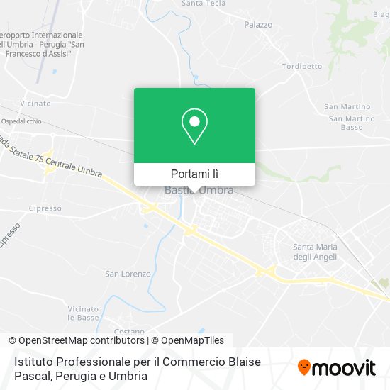 Mappa Istituto Professionale per il Commercio Blaise Pascal