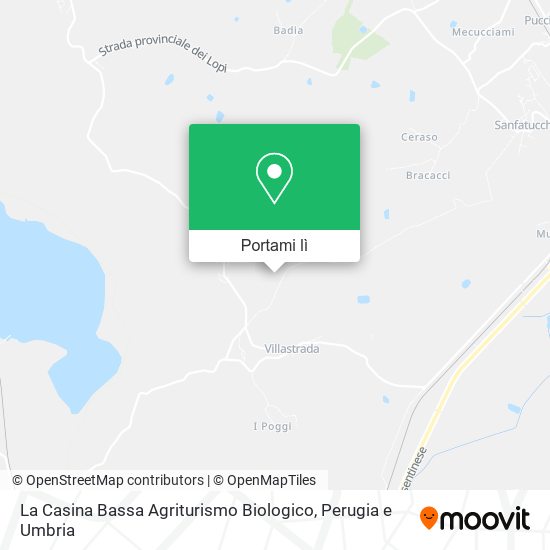 Mappa La Casina Bassa Agriturismo Biologico