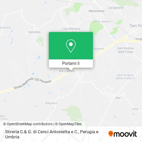 Mappa Stireria C.& G. di Cenci Antonietta e C.