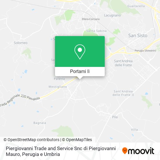 Mappa Piergiovanni Trade and Service Snc di Piergiovanni Mauro
