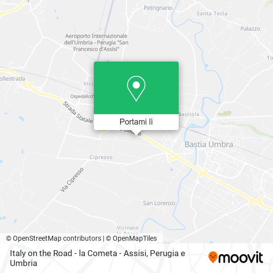 Mappa Italy on the Road - la Cometa - Assisi