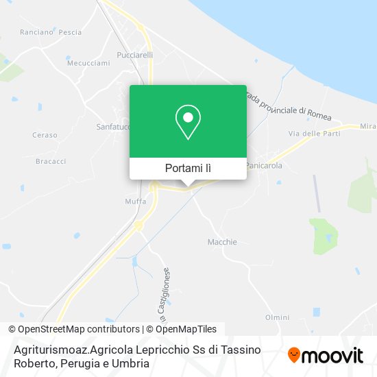 Mappa Agriturismoaz.Agricola Lepricchio Ss di Tassino Roberto