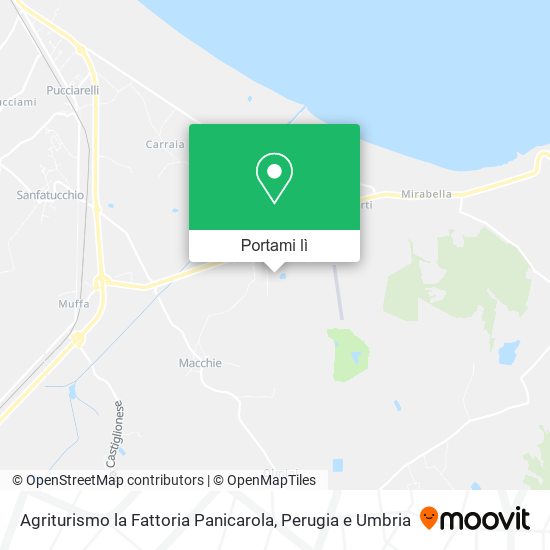 Mappa Agriturismo la Fattoria Panicarola