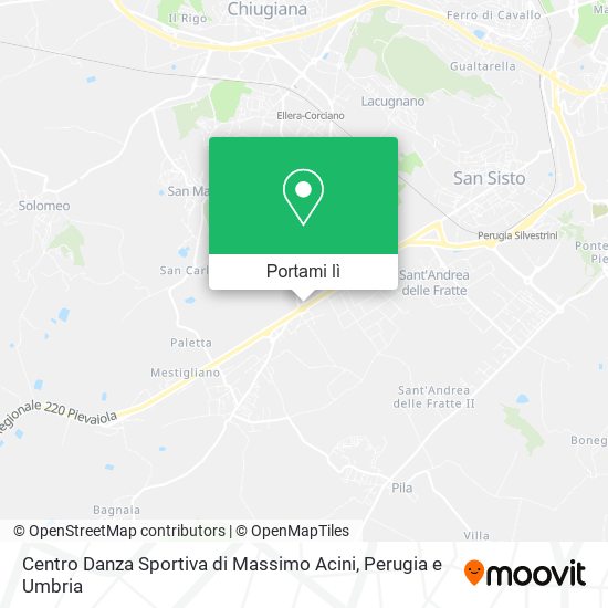 Mappa Centro Danza Sportiva di Massimo Acini