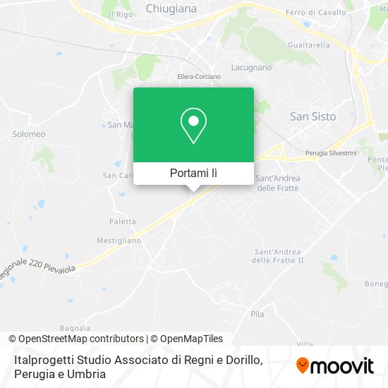 Mappa Italprogetti Studio Associato di Regni e Dorillo
