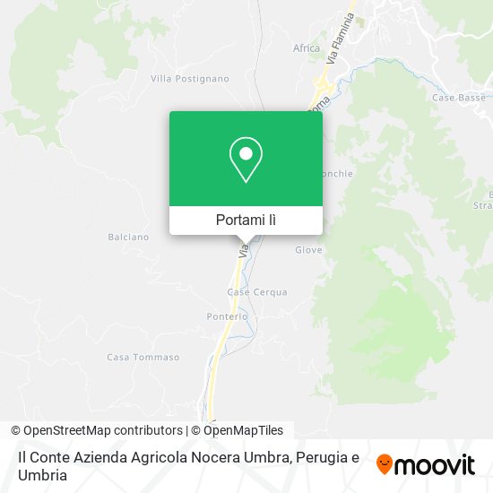 Mappa Il Conte Azienda Agricola Nocera Umbra