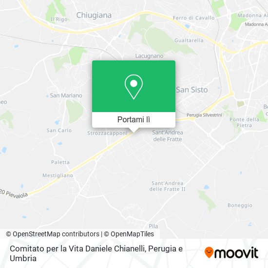 Mappa Comitato per la Vita Daniele Chianelli