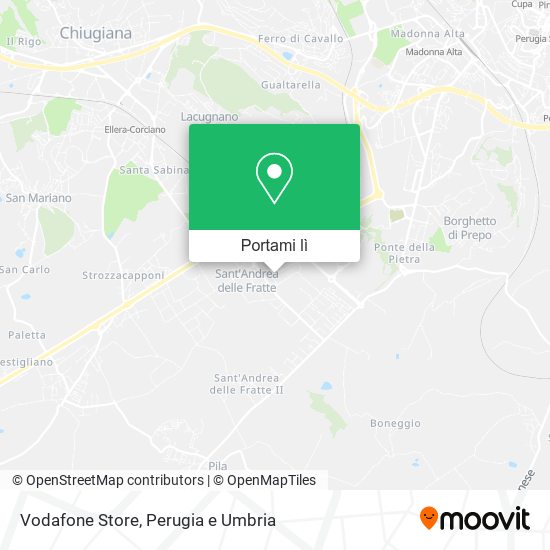 Mappa Vodafone Store