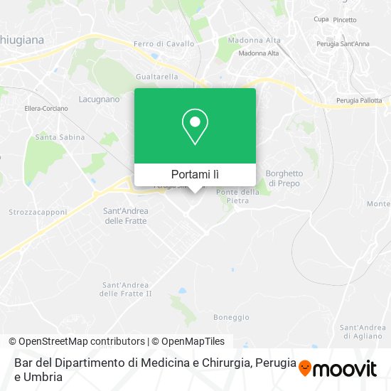 Mappa Bar del Dipartimento di Medicina e Chirurgia