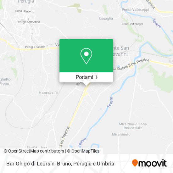 Mappa Bar Ghigo di Leorsini Bruno