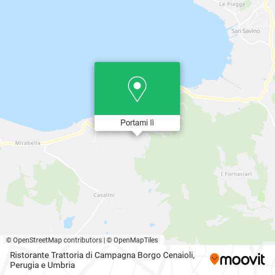 Mappa Ristorante Trattoria di Campagna Borgo Cenaioli