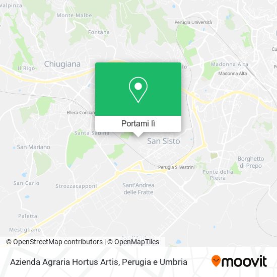 Mappa Azienda Agraria Hortus Artis