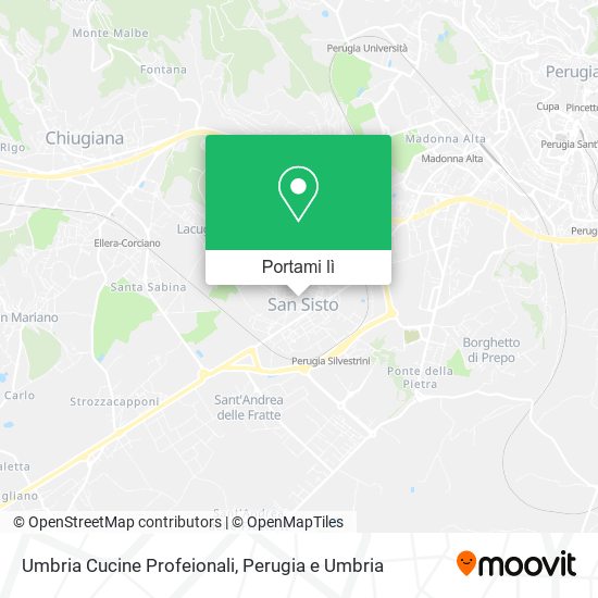 Mappa Umbria Cucine Profeionali