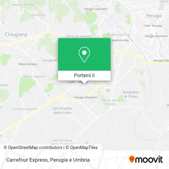 Mappa Carrefour Express