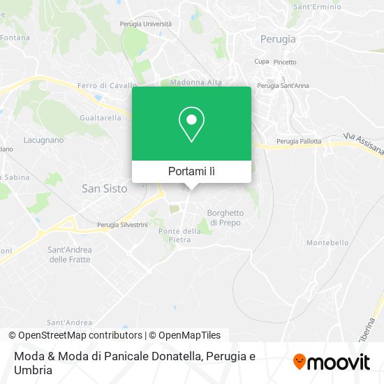 Mappa Moda & Moda di Panicale Donatella