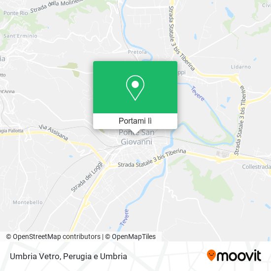 Mappa Umbria Vetro