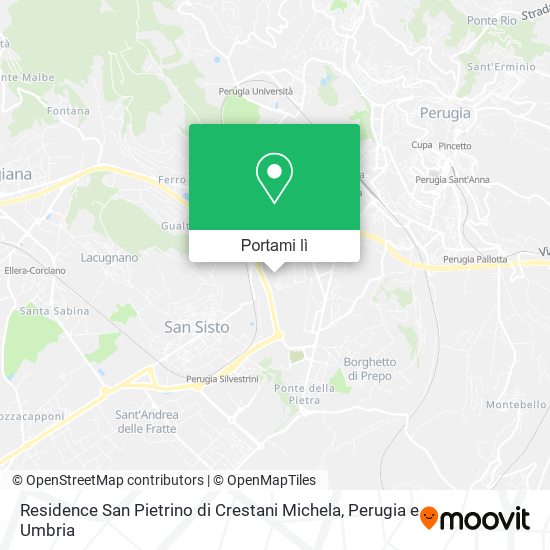 Mappa Residence San Pietrino di Crestani Michela