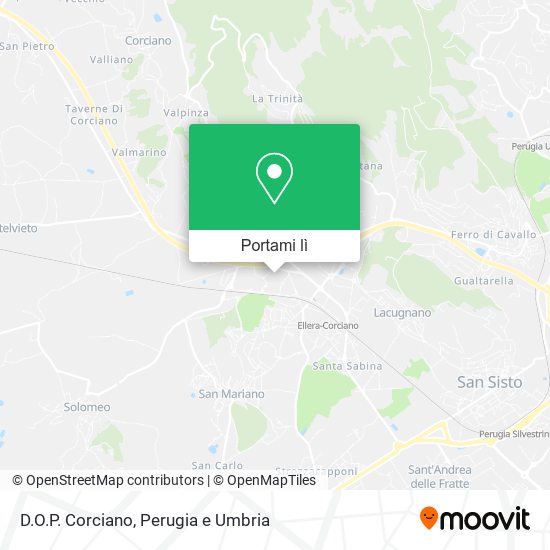 Mappa D.O.P. Corciano