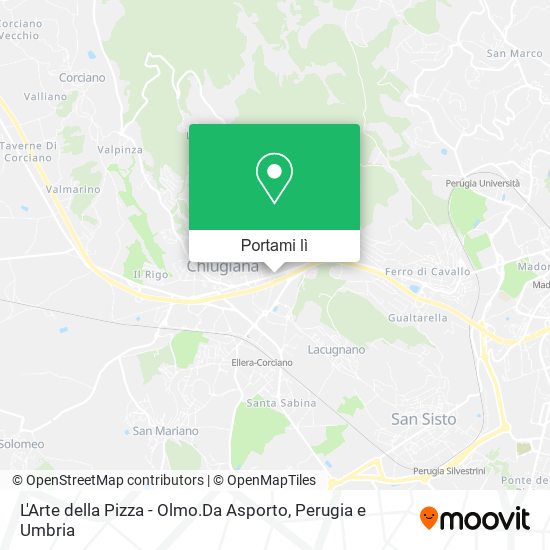 Mappa L'Arte della Pizza - Olmo.Da Asporto