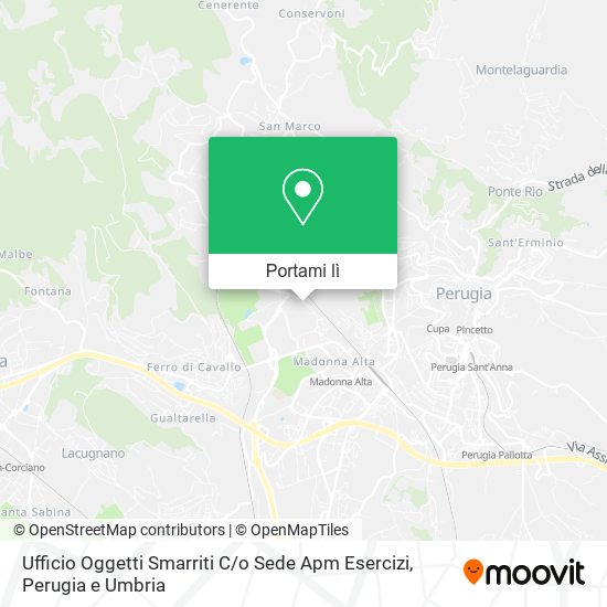 Mappa Ufficio Oggetti Smarriti C / o Sede Apm Esercizi