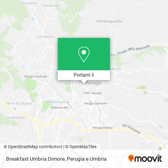 Mappa Breakfast Umbria Dimore