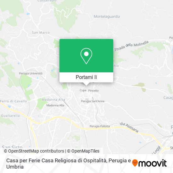 Mappa Casa per Ferie Casa Religiosa di Ospitalità