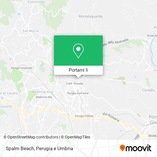 Mappa Spalm Beach