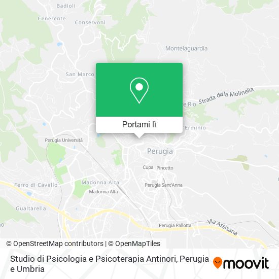 Mappa Studio di Psicologia e Psicoterapia Antinori